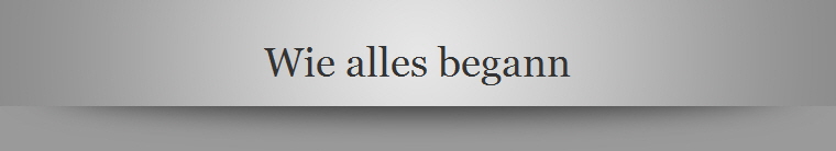 Wie alles begann